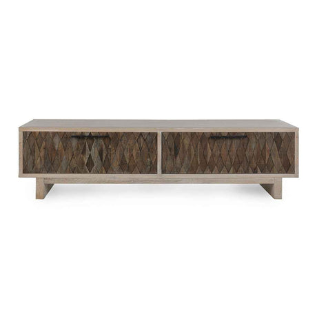 Anton 4 Door Coffee Table - Beige/Natural by Classic Home at Eve Furniture