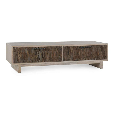 Anton 4 Door Coffee Table - Beige/Natural by Classic Home at Eve Furniture