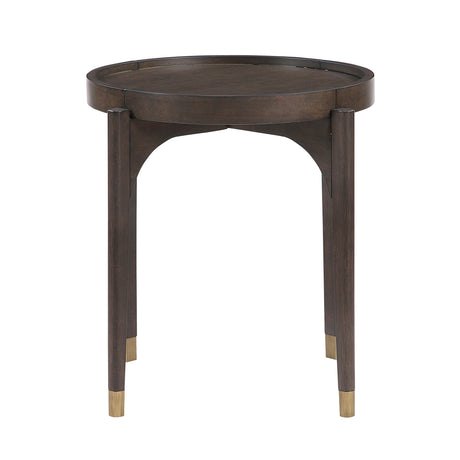 Anton Dark Brown End Table by Homelegance at Eve Furniture