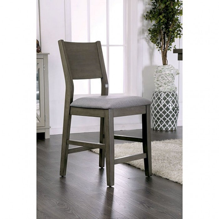Anton Gray 7-Piece Counter Height Table Set by Furniture of America at Eve Furniture