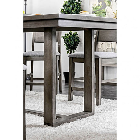 Anton Gray 7-Piece Counter Height Table Set by Furniture of America at Eve Furniture