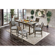 Anton Gray 7-Piece Counter Height Table Set by Furniture of America at Eve Furniture