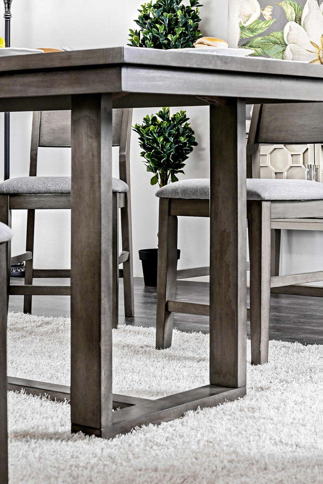 Anton Gray Counter Ht. Table by Furniture of America at Eve Furniture