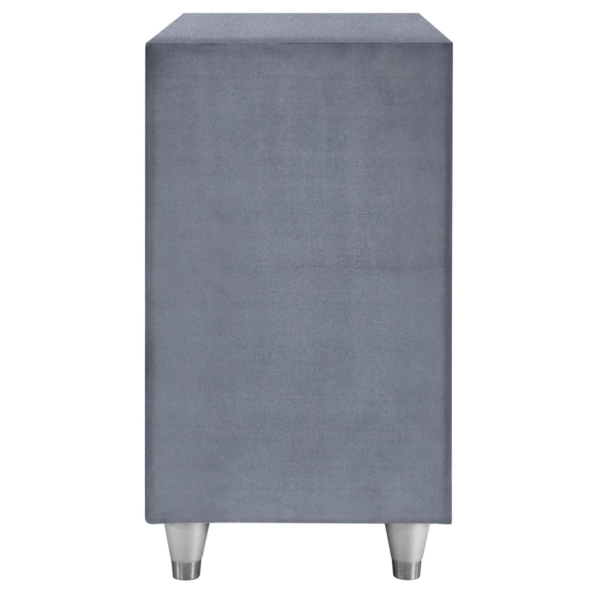 Antonella 3-drawer Upholstered Nightstand Grey