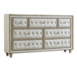 Antonella Ivory and Camel Upholstered 7-Drawer Dresser by Coaster at Eve Furniture