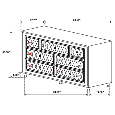 Antonella Ivory/Camel 5-Piece Upholstered Tufted Eastern King Bedroom Set by Coaster at Eve Furniture