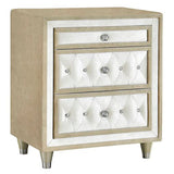 Antonella Ivory/Camel 5-Piece Upholstered Tufted Eastern King Bedroom Set by Coaster at Eve Furniture