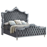 Antonella Upholstered Tufted California King Bed Grey