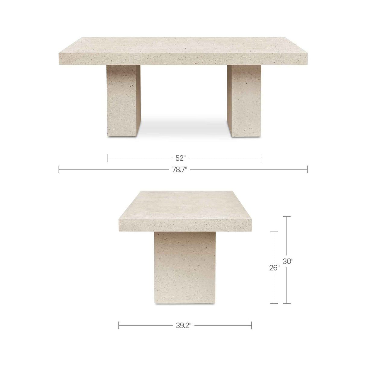 Antonius Terrazzo Outdoor Dining Table by Moe's Home at Eve Furniture