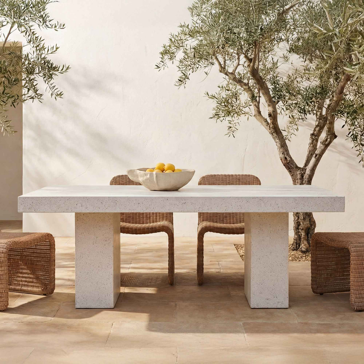 Antonius Terrazzo Outdoor Dining Table by Moe's Home at Eve Furniture