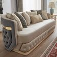 Antravian Gray/Beige Loveseat by Homey Design at Eve Furniture