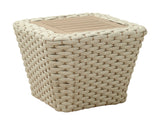 Antul White & Natural Outdoor Coffee Table by Zuomod at Eve Furniture