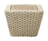 Antul White & Natural Outdoor Coffee Table by Zuomod at Eve Furniture
