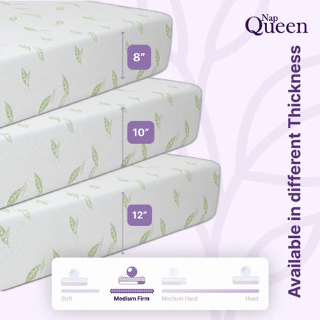 Anula Green Tea Infused Memory Foam Mattress by NapQueen at Eve Furniture