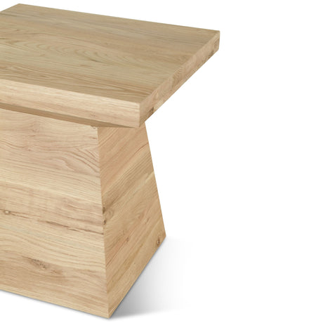 Anvil 24" Side Table in Natural Oak by Home Trends & Design at Eve Furniture