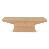 Anvil 58" Coffee Table in Natural Oak by Home Trends & Design at Eve Furniture