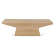 Anvil 58" Coffee Table in Natural Oak by Home Trends & Design at Eve Furniture