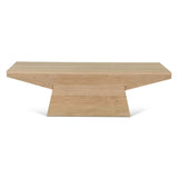 Anvil 58" Coffee Table in Natural Oak by Home Trends & Design at Eve Furniture
