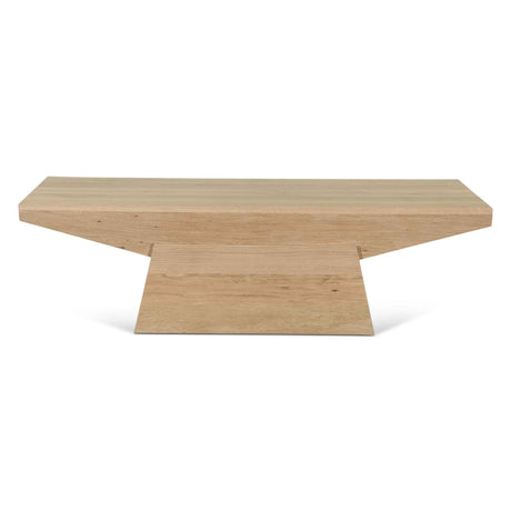 Anvil 58" Coffee Table in Natural Oak by Home Trends & Design at Eve Furniture