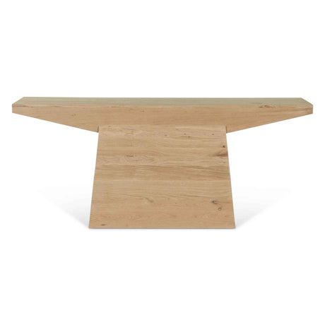 Anvil 68" Console Table in Natural Oak by Home Trends & Design at Eve Furniture