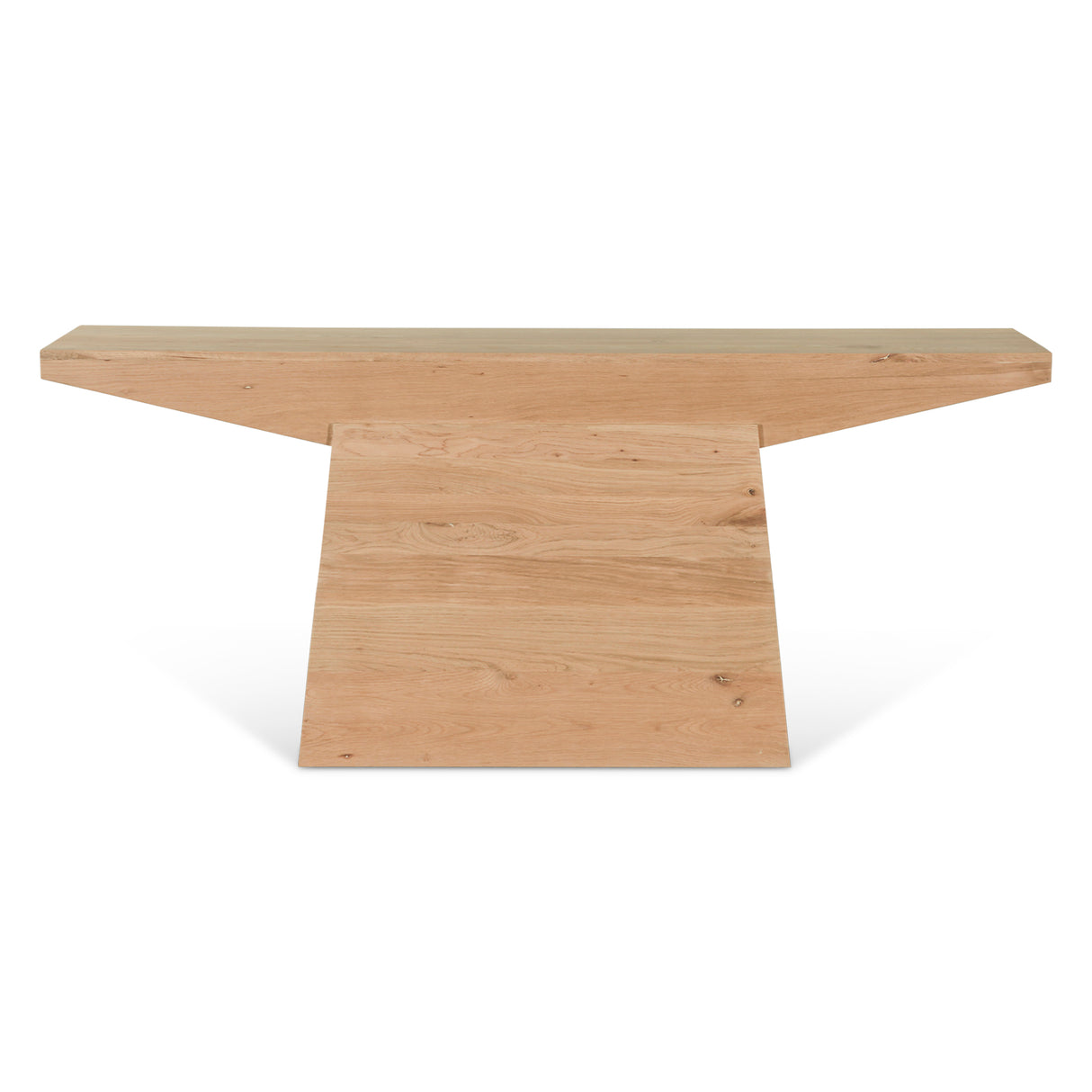 Anvil 68" Console Table in Natural Oak by Home Trends & Design at Eve Furniture
