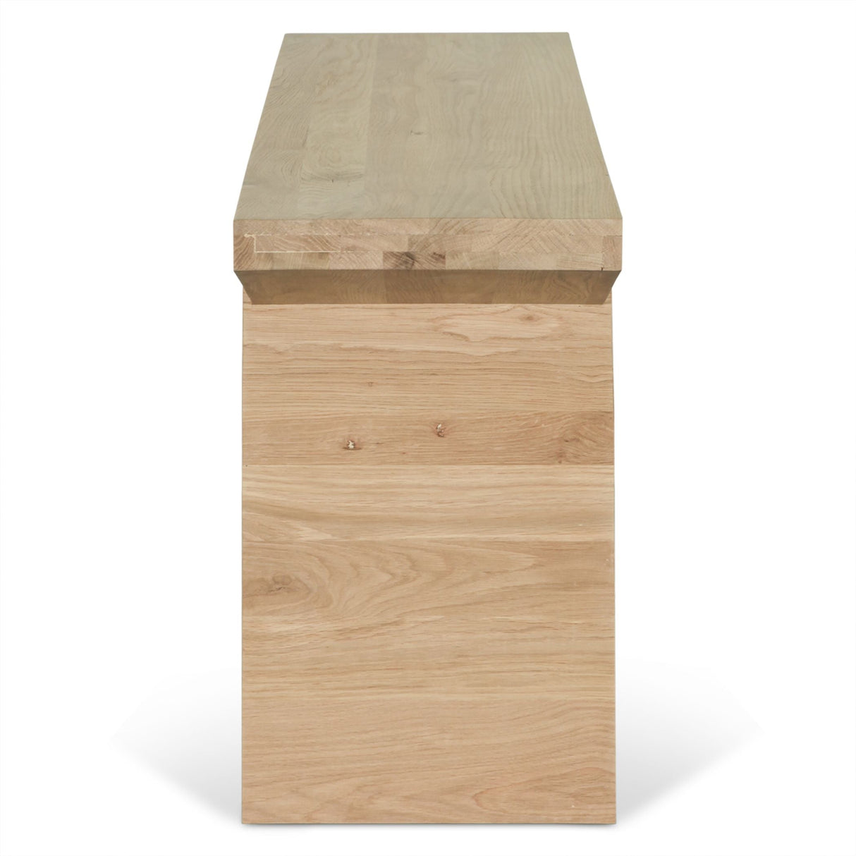 Anvil 68" Console Table in Natural Oak by Home Trends & Design at Eve Furniture