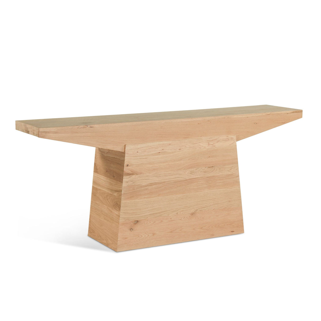 Anvil 68" Console Table in Natural Oak by Home Trends & Design at Eve Furniture