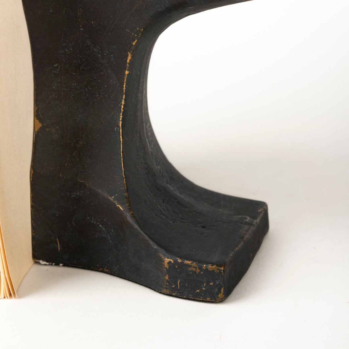 Anvilia (Set of 2) 12L x 4W Black With Gold Accents Anvil Shaped Bookends by Mercana at Eve Furniture