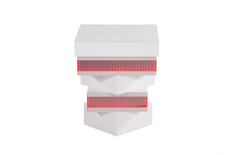 Anwar White End Table by Furniture of America at Eve Furniture