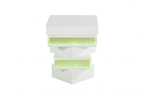 Anwar White End Table by Furniture of America at Eve Furniture