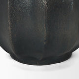 Anya Matte Black Scalloped Petal Cast Metal Jug by Mercana at Eve Furniture