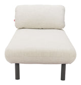 Aperto Beige Outdoor Chaise by Zuomod at Eve Furniture