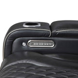 Apex Black Leather Power Reclining Chair by Homelegance at Eve Furniture