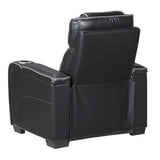 Apex Black Leather Power Reclining Chair by Homelegance at Eve Furniture
