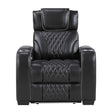Apex Black Leather Power Reclining Chair by Homelegance at Eve Furniture
