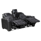 Apex Black Leather Power Reclining Living Room Set by Homelegance at Eve Furniture
