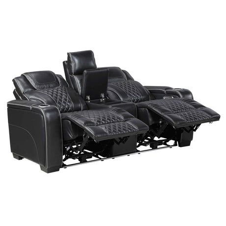 Apex Black Leather Power Reclining Living Room Set by Homelegance at Eve Furniture