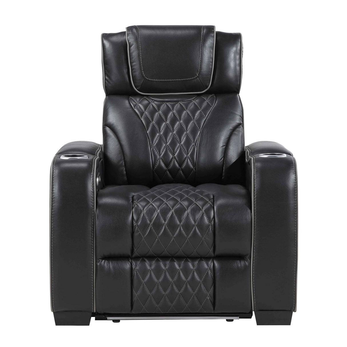 Apex Black Leather Power Reclining Living Room Set by Homelegance at Eve Furniture