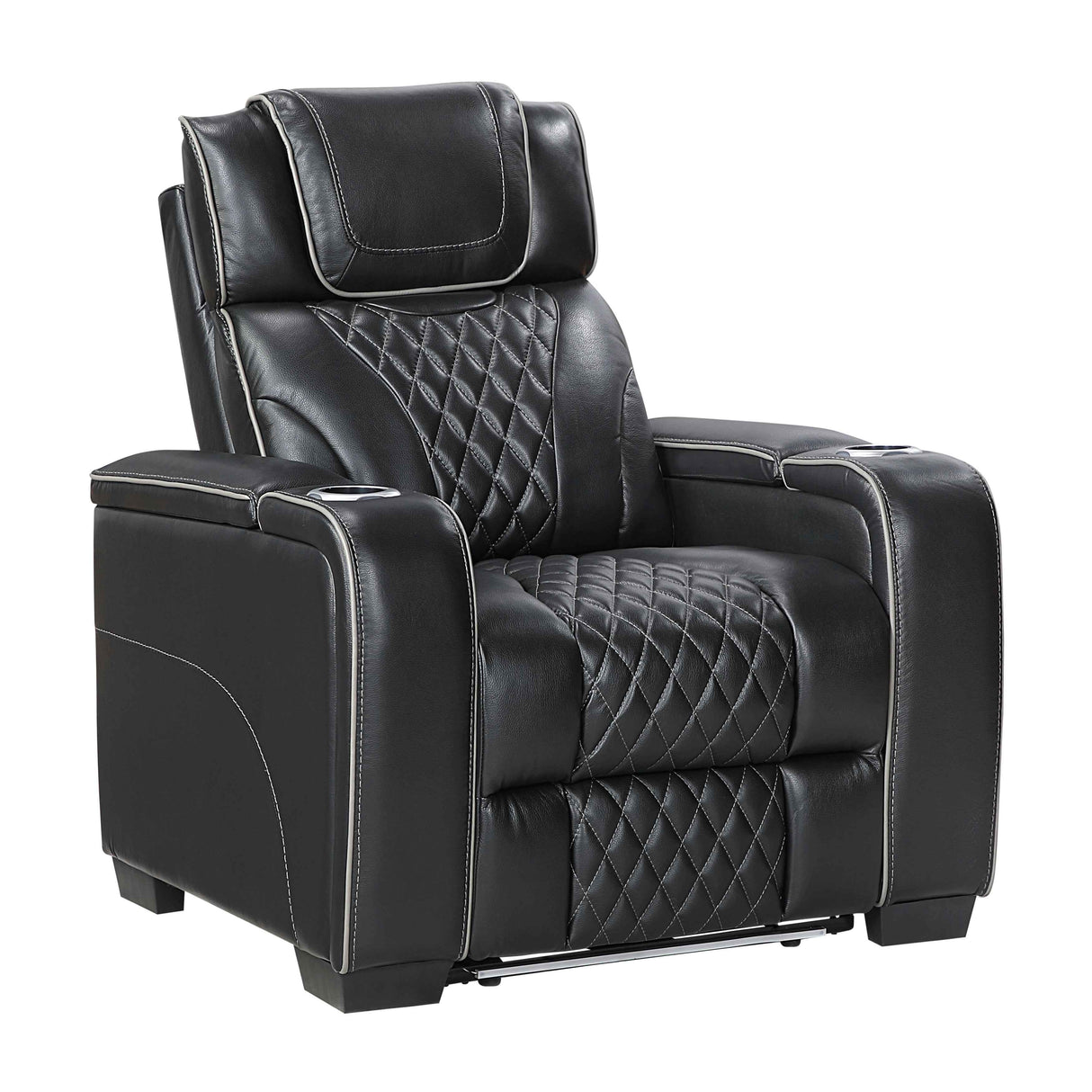 Apex Black Leather Power Reclining Living Room Set by Homelegance at Eve Furniture