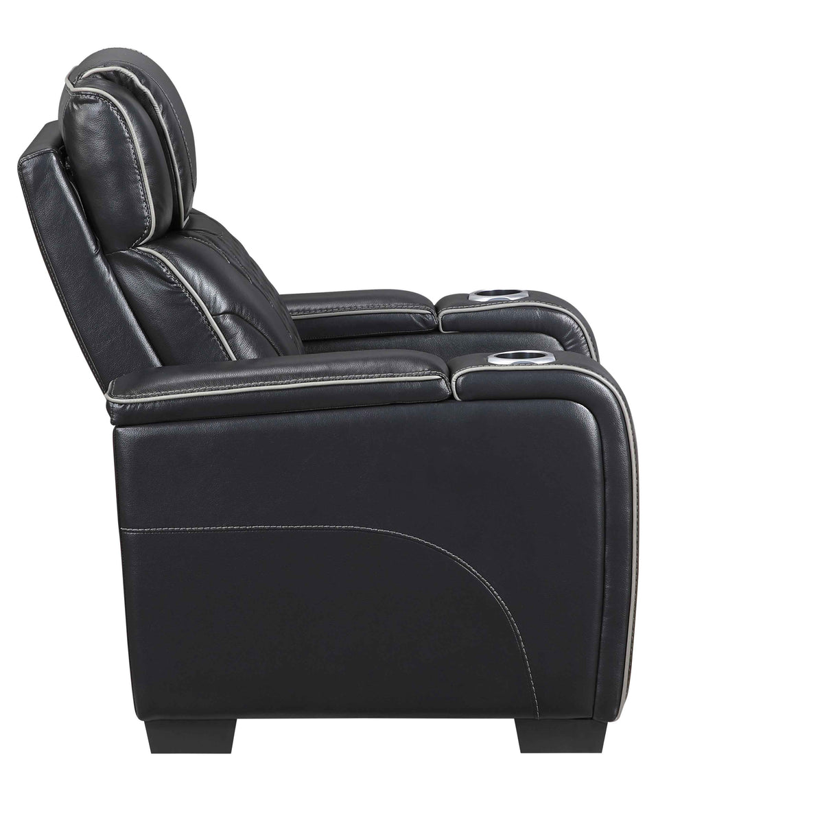 Apex Black Leather Power Reclining Living Room Set by Homelegance at Eve Furniture