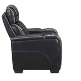 Apex Black Leather Power Reclining Living Room Set by Homelegance at Eve Furniture