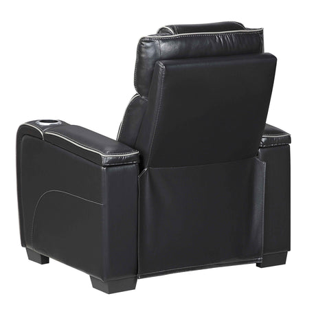 Apex Black Leather Power Reclining Living Room Set by Homelegance at Eve Furniture
