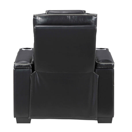 Apex Black Leather Power Reclining Living Room Set by Homelegance at Eve Furniture