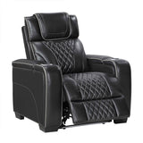 Apex Black Leather Power Reclining Living Room Set by Homelegance at Eve Furniture