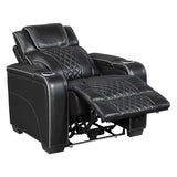 Apex Black Leather Power Reclining Living Room Set by Homelegance at Eve Furniture