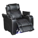 Apex Black Leather Power Reclining Living Room Set by Homelegance at Eve Furniture