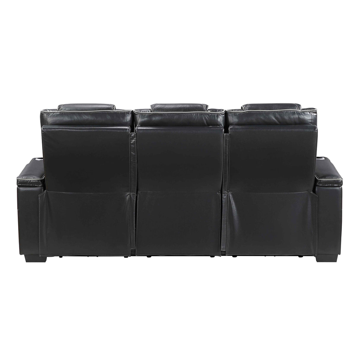 Apex Black Leather Power Reclining Living Room Set by Homelegance at Eve Furniture