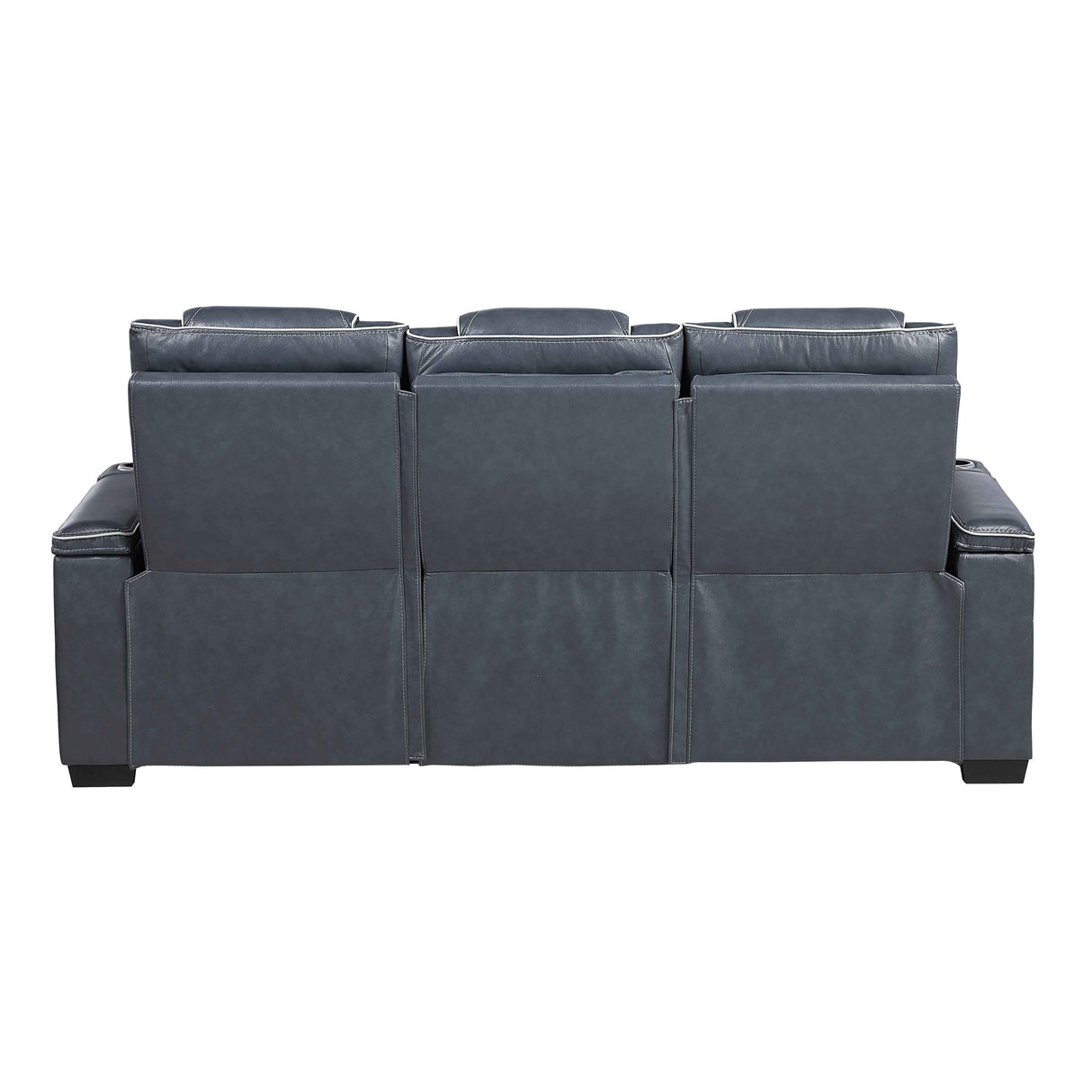 Apex Blue 3-Piece Leather Power Reclining Living Room Sets by Homelegance at Eve Furniture