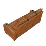 Apex Brown Leather Power Double Reclining Sofa by Homelegance at Eve Furniture