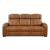 Apex Brown Power Reclining Living Room Set by Homelegance at Eve Furniture